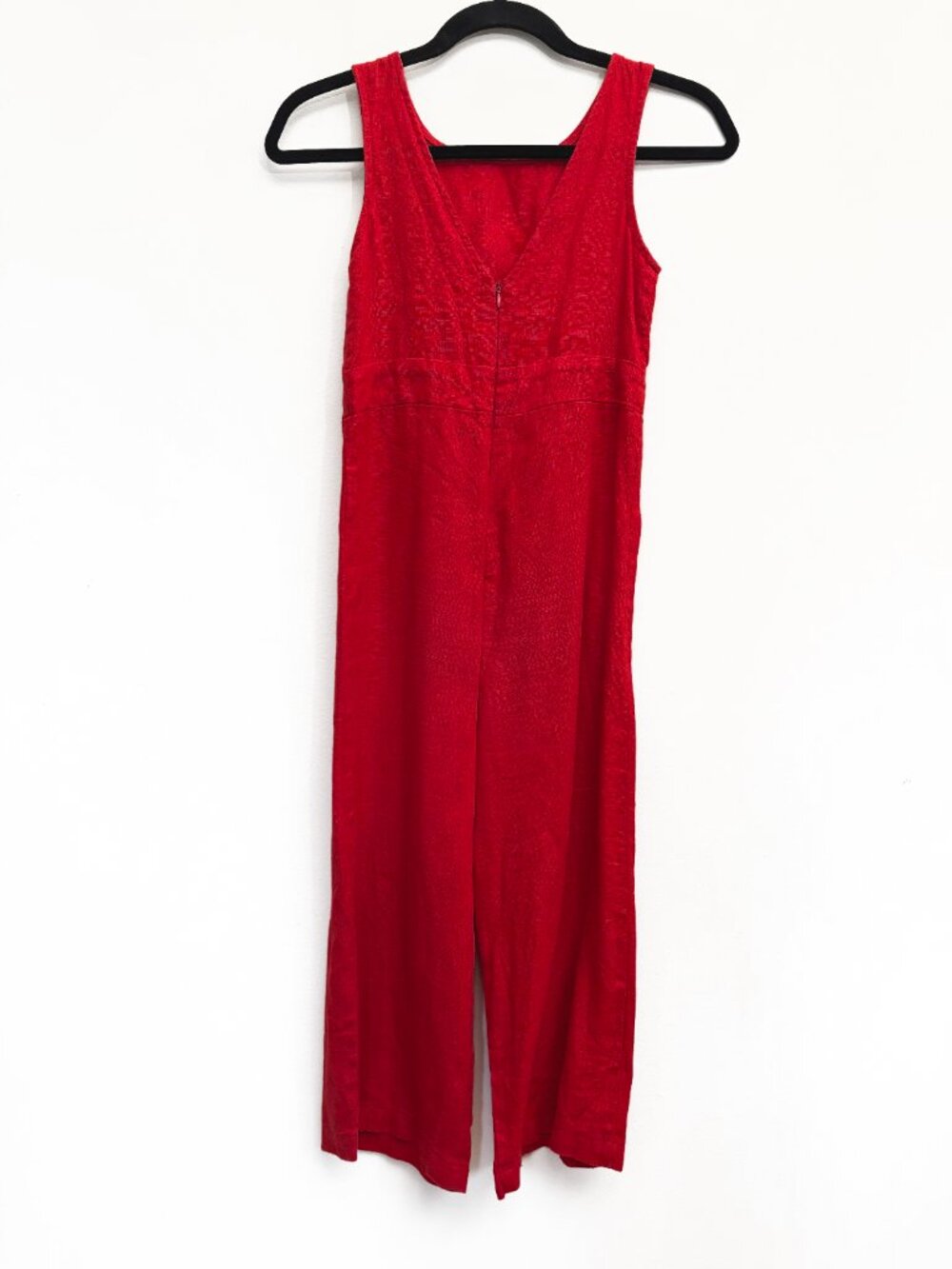 Zara Kids red linen jumpsuit in girls size 9 Excellent Condition - Picture 3 of 5